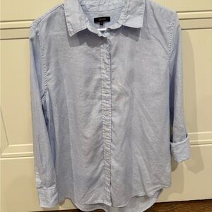 Quince Light Blue Women's Button-Down Shirt
